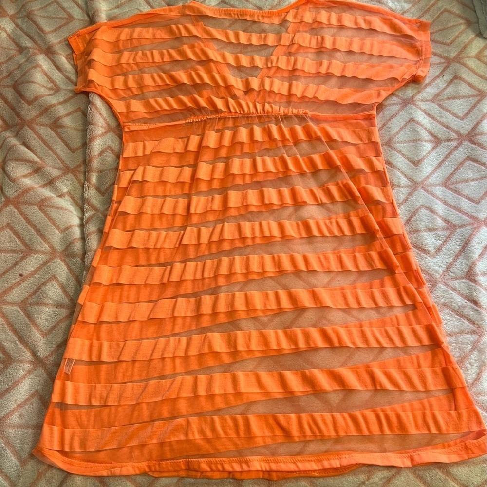 #226 Orange Cover up - Picture 4 of 5